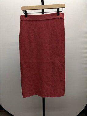 Old Navy Rosy Mauve Ribbed Midi Skirt